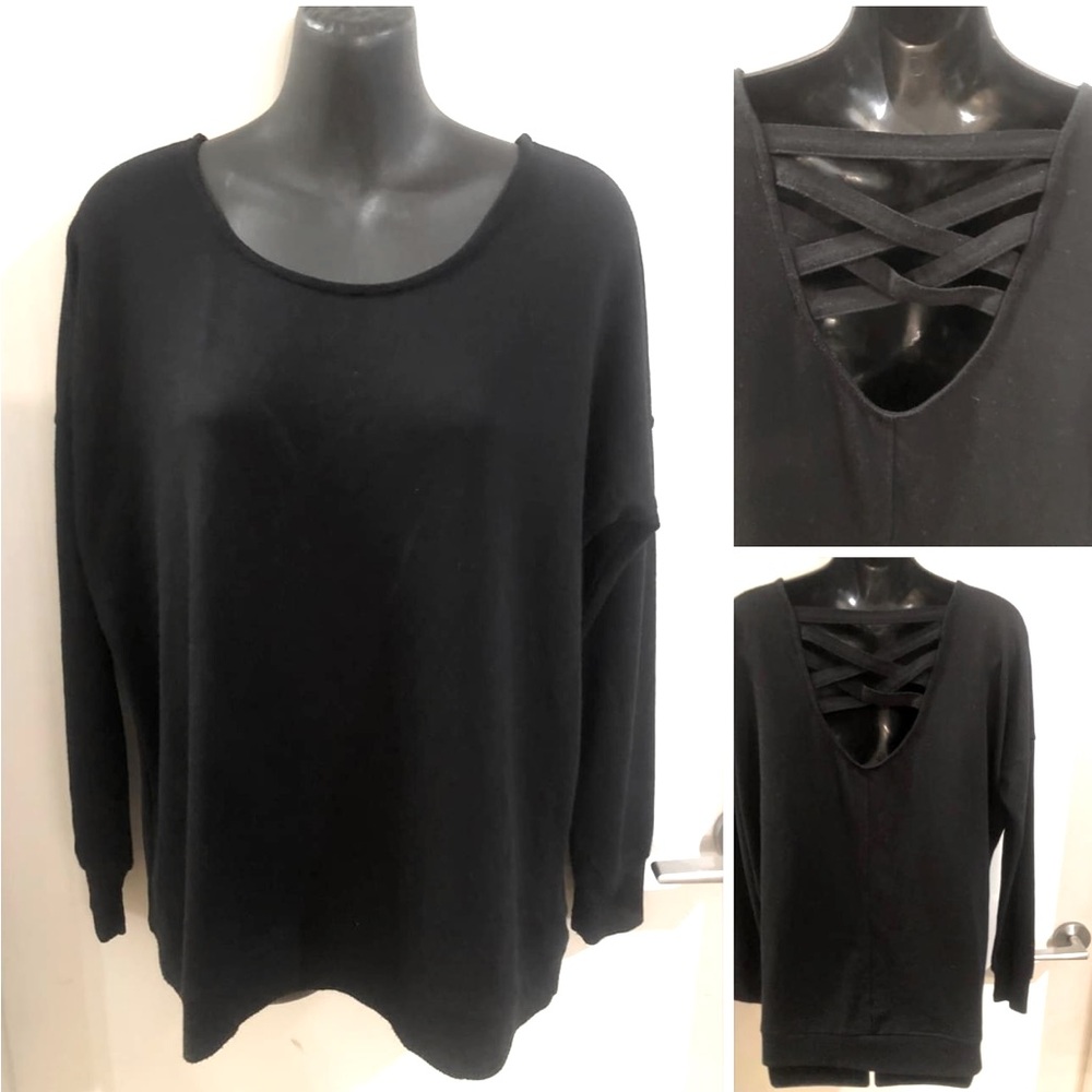 2/$30 👟ACX Active Crisscross Back Drop Sweatshirt Womens Size L, 12-14 FIT